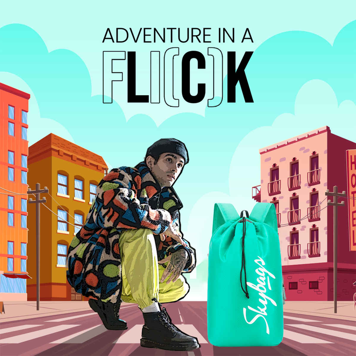 Skybags String Daypack 02 | Teal