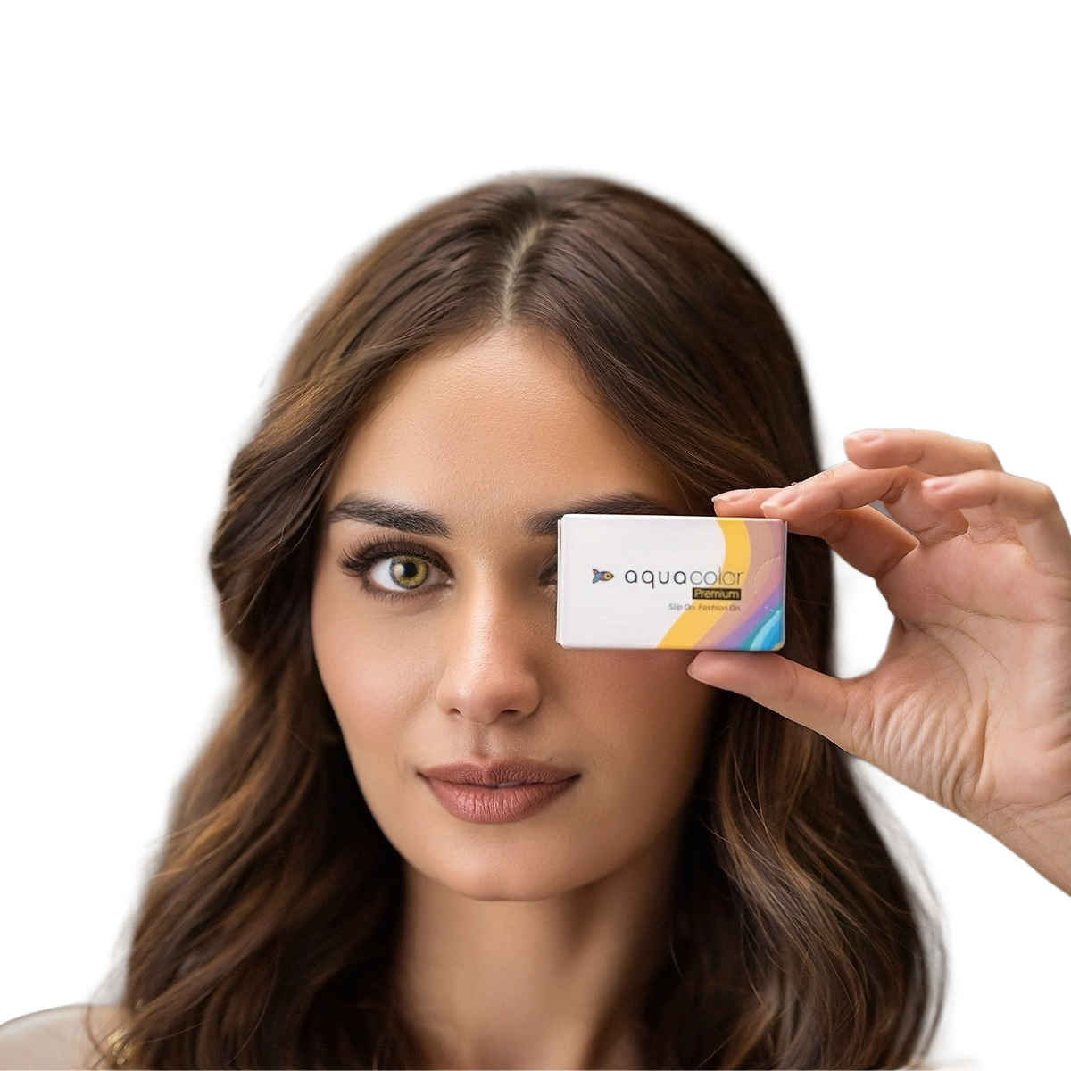 Aquacolor Premium Contact with Zero Power Monthly Disposable Lens Dusky Brown