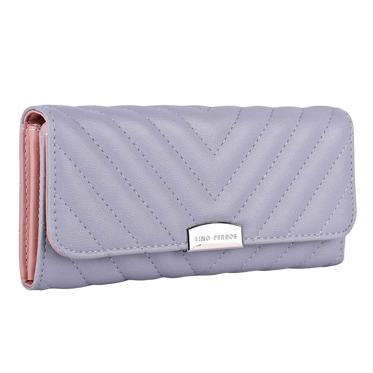 Lino Perros Women's Quilted Wallet | LWPR00434 | Lavender