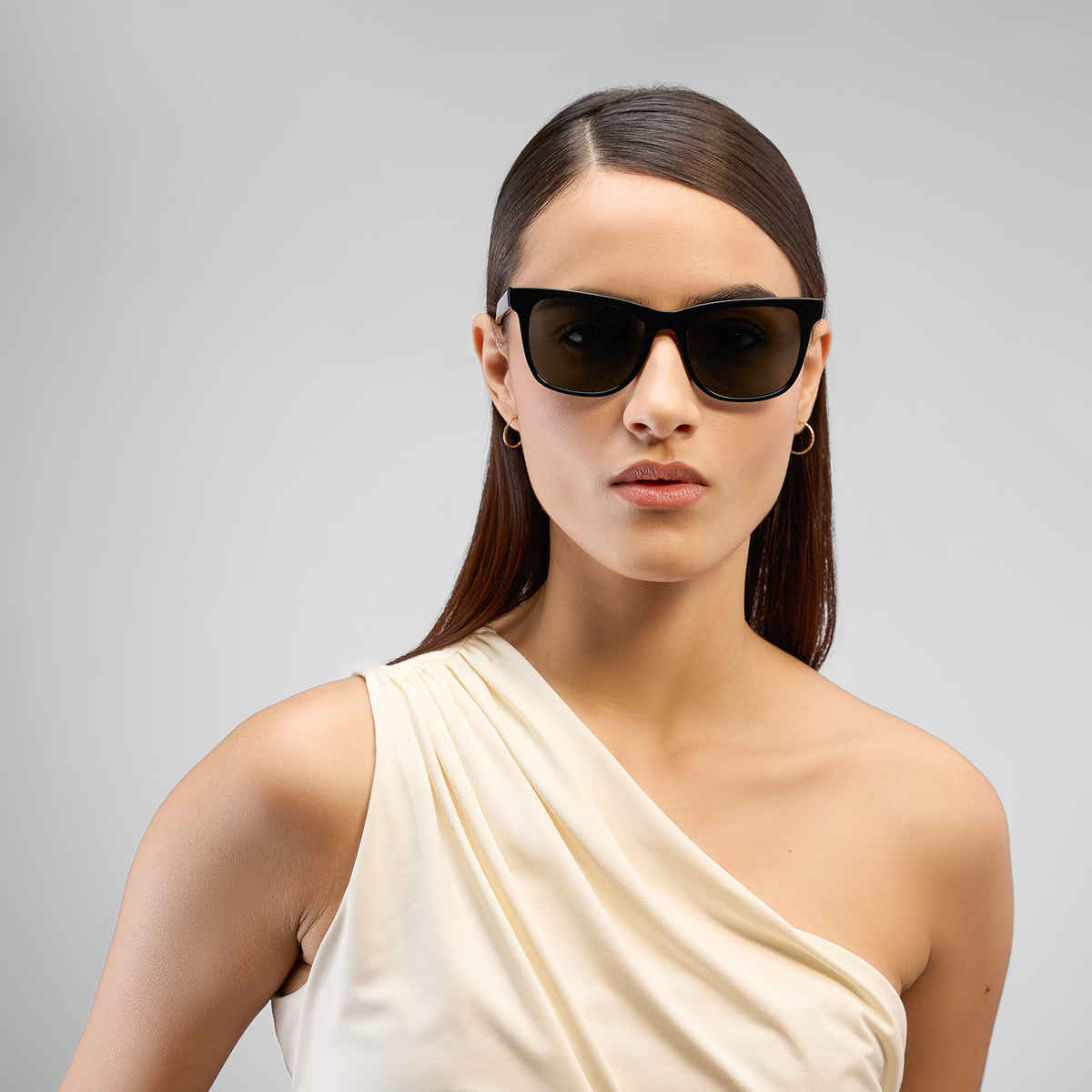 John Jacobs By Lenskart Unisex Acetate Wayfarer Sunglasses | Black - L