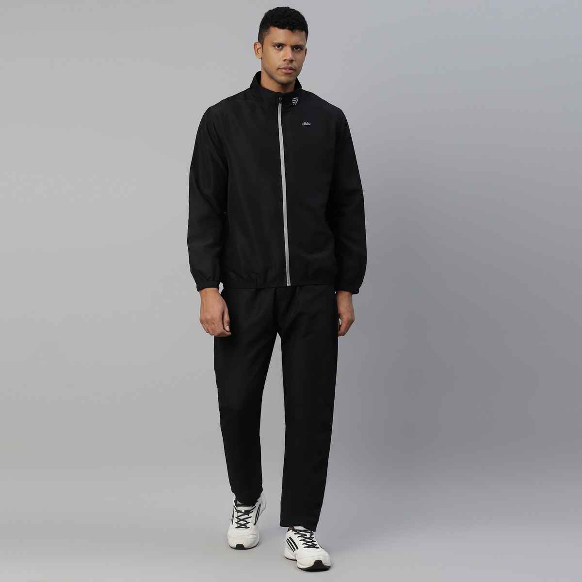 Dida Men's Sports Track Suit | Regular Comfortable Stretchable Dry-Fit | Black | XXL