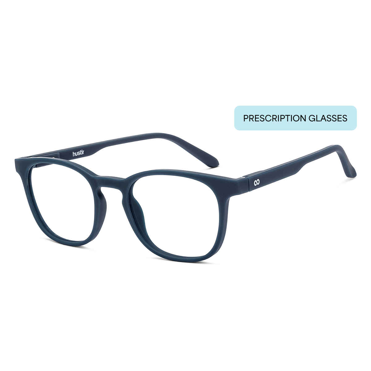 Hustlr Power by Lenskart Unisex Acetate Computer Glasses | Navy Blue - M