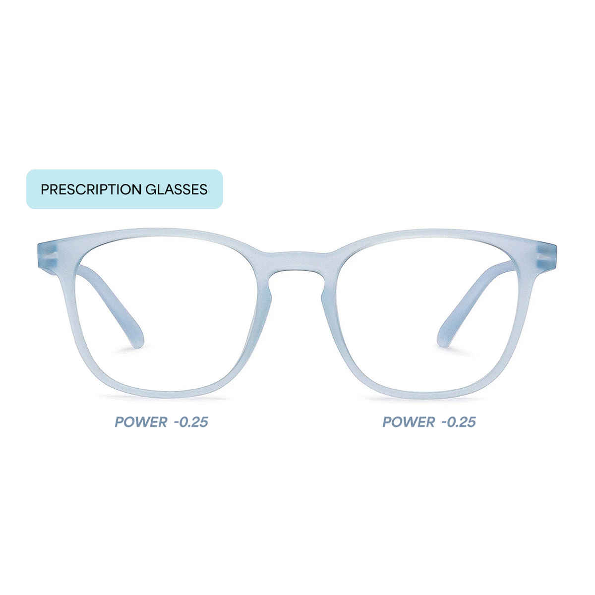 Hustlr Power by Lenskart Unisex TR90 Computer Glasses | Blue Sky - M