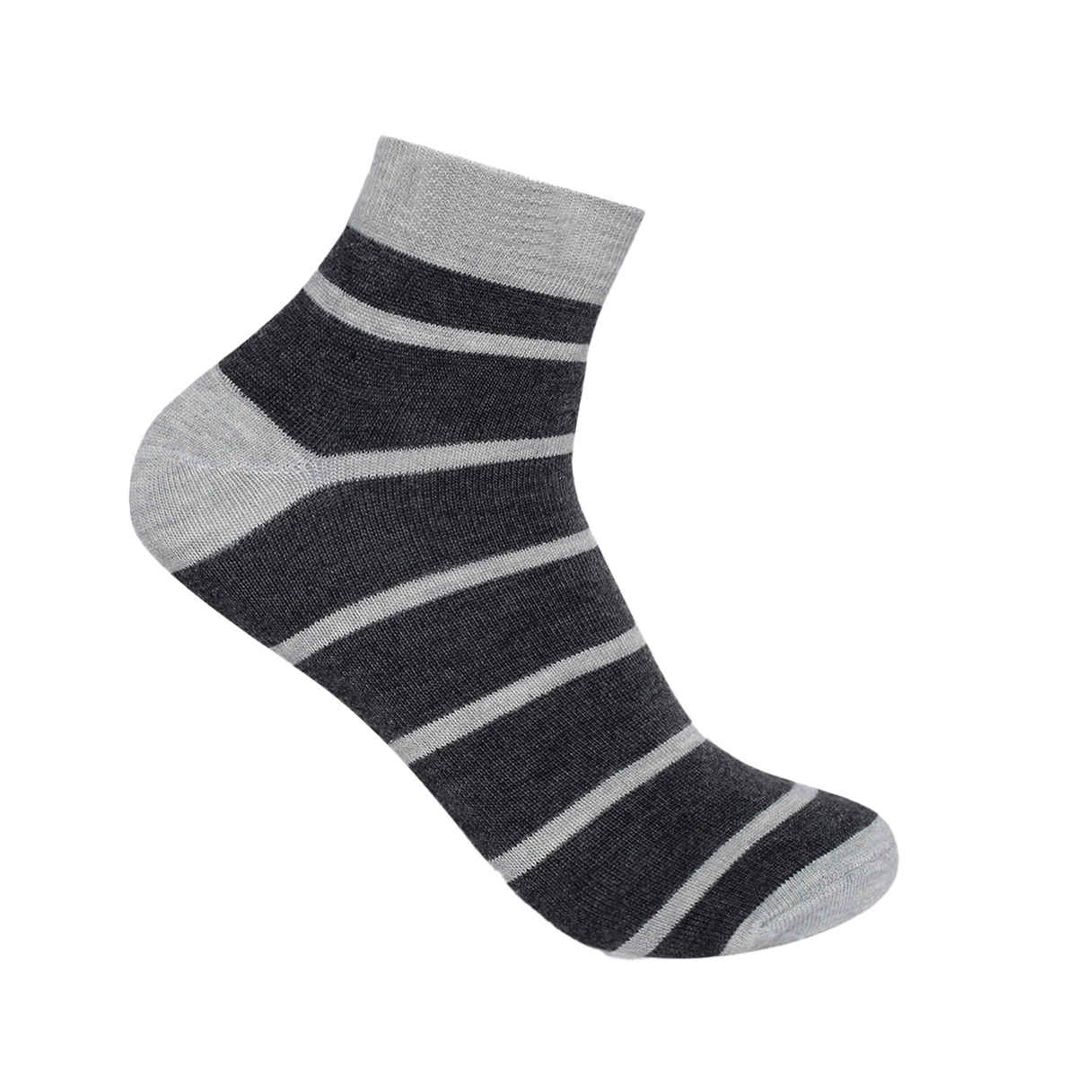 Beyond Unisex Striped Combed Cotton Ankle Socks | Multicolour - Free Size