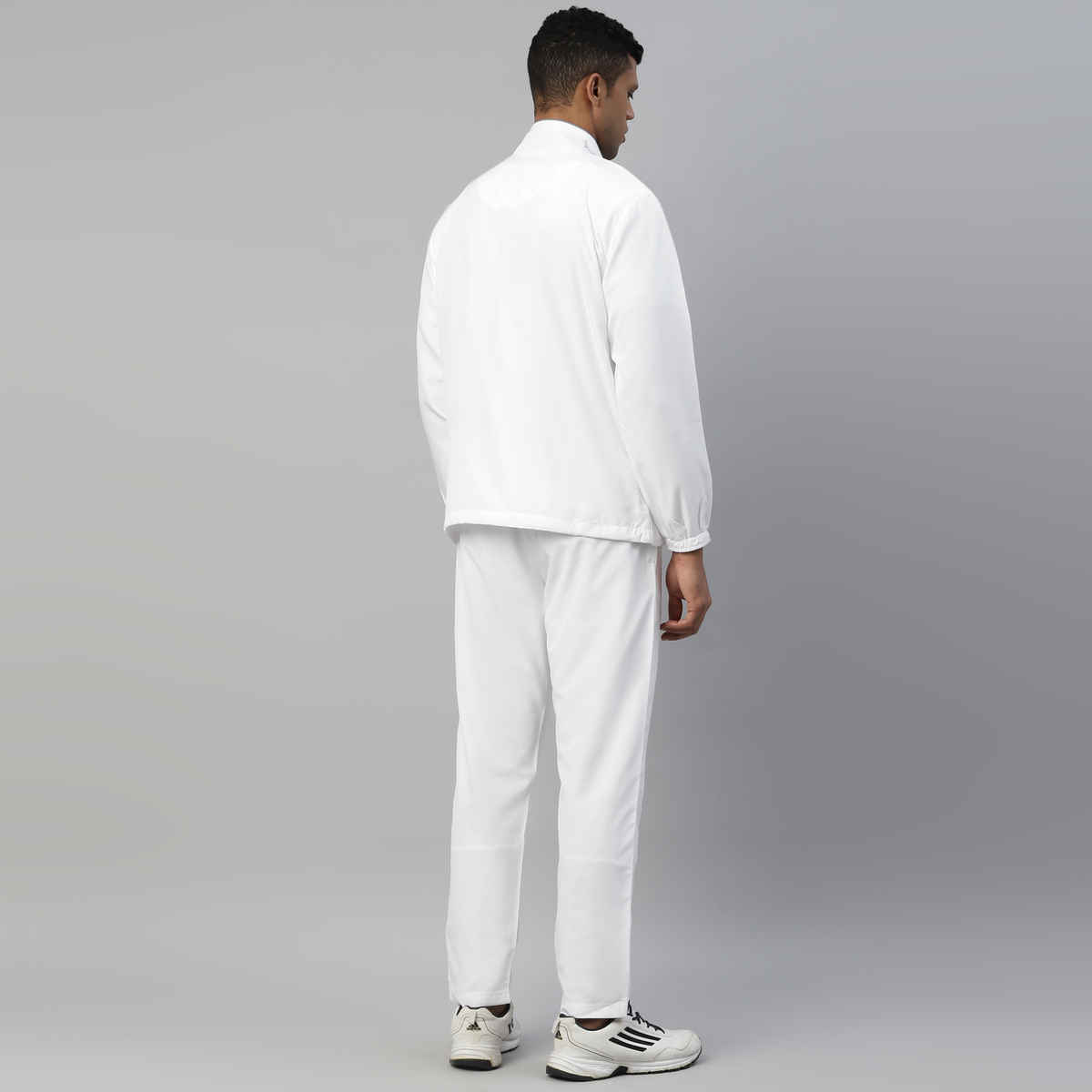 Dida Men's Sports Track Suit | Regular Comfortable Stretchable Dry-Fit | White - M