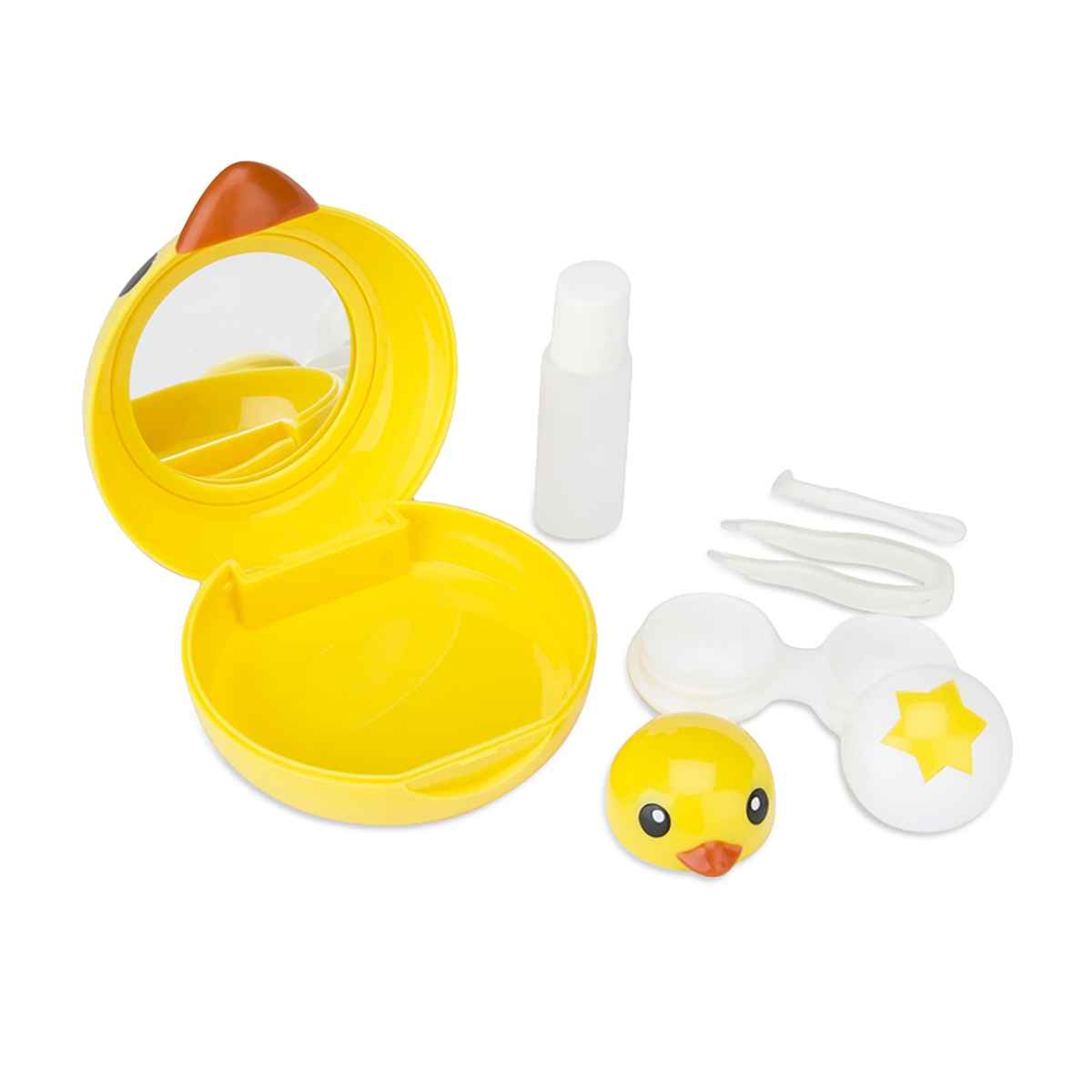 Aqualens Contact Lens Designer Case - Yellow | Round