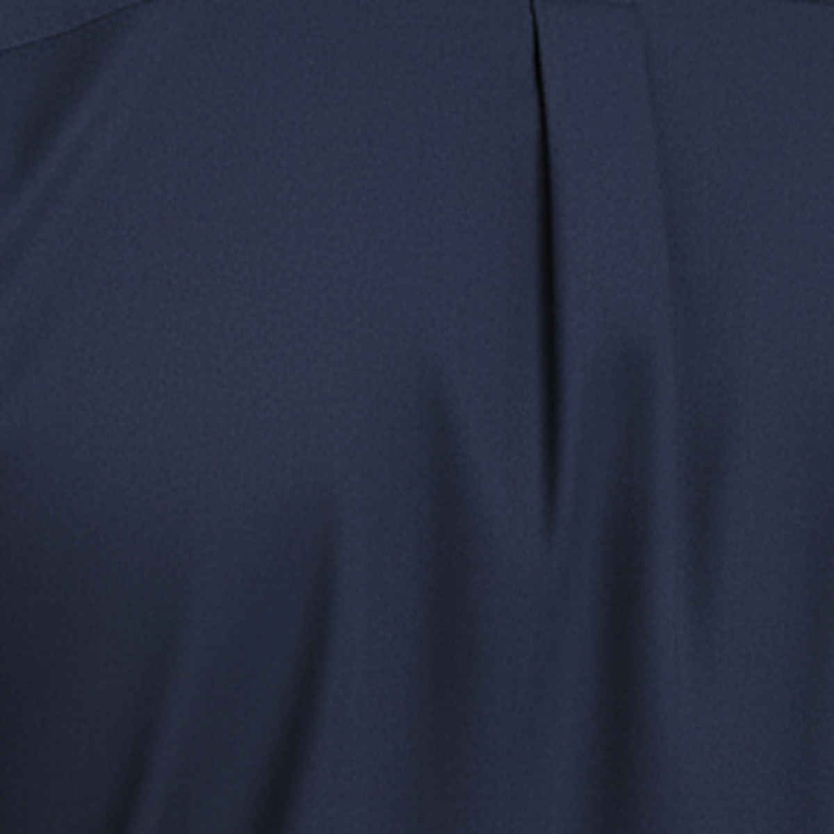 Hancock Men's Slim Fit Solid Button-Down Collar Pure Cotton Casual Shirt | Navy Blue - 42