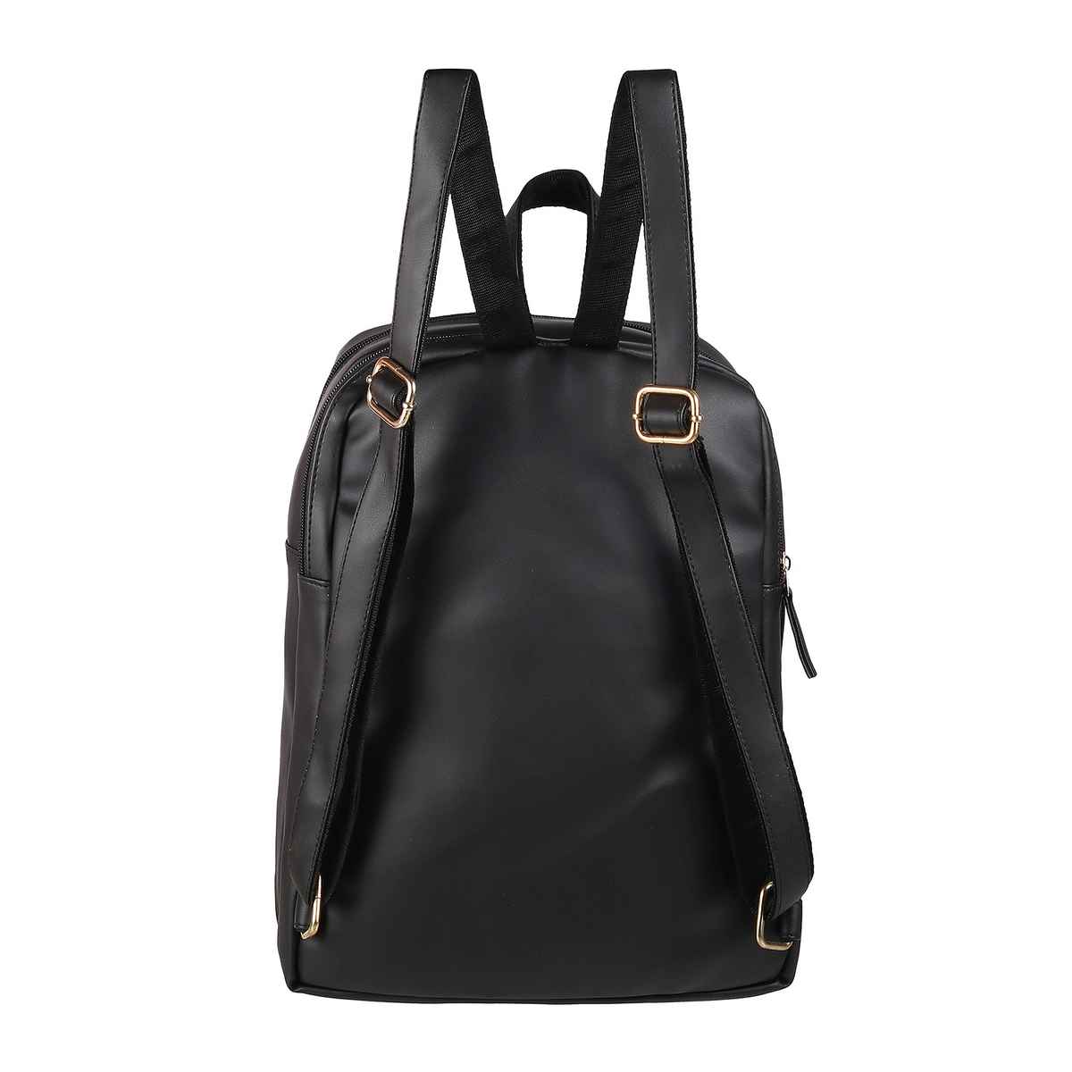 Metro Black Synthetic Bagpack for Women | 66-7806-11
