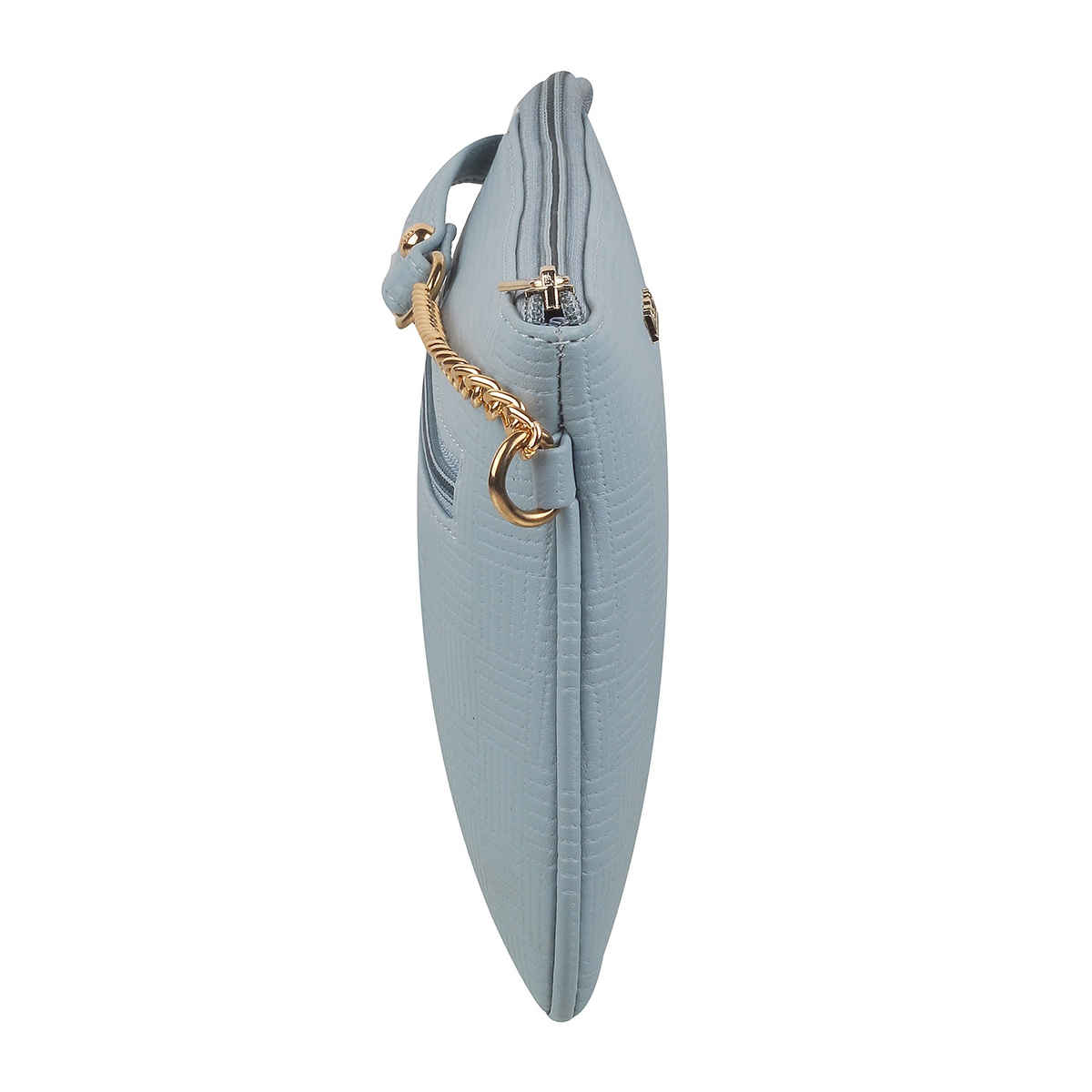 Mochi Light Blue Synthetic Sling Bag for Women | 230-8-32