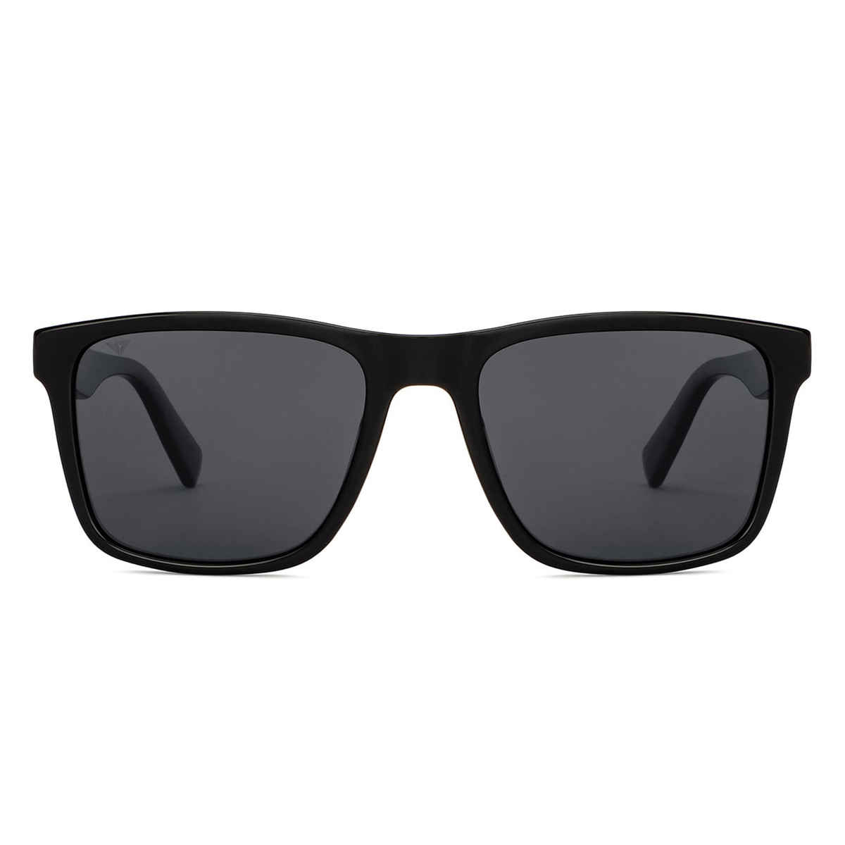 Vincent Chase By Lenskart |Polarized Sunglasses Full Rim |Unisex |Wayfarer |Large-145mm |Black-Grey