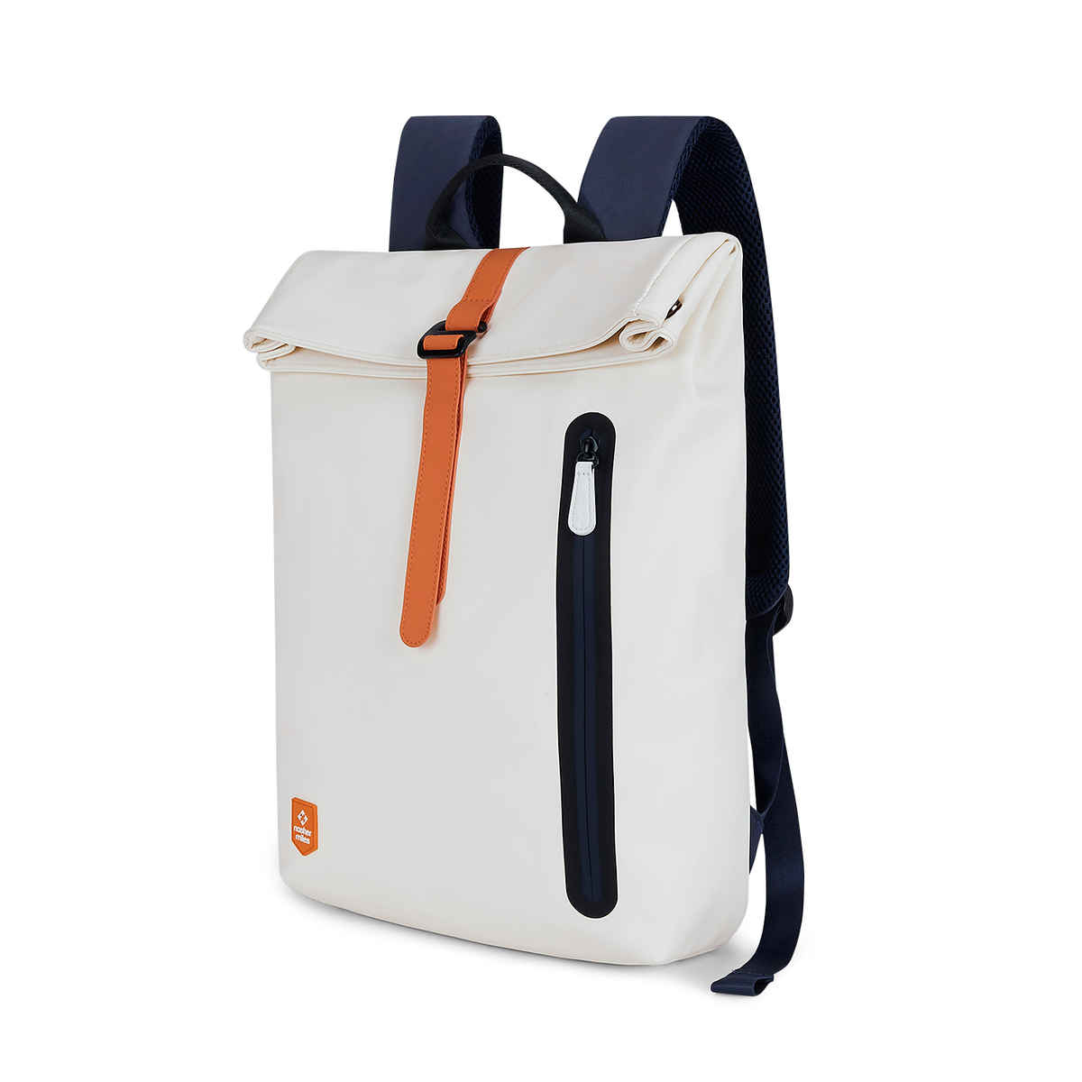 Nasher Miles Chelsea 28 L Top-open, Polyurethane Laptop Backpack for College and School- White