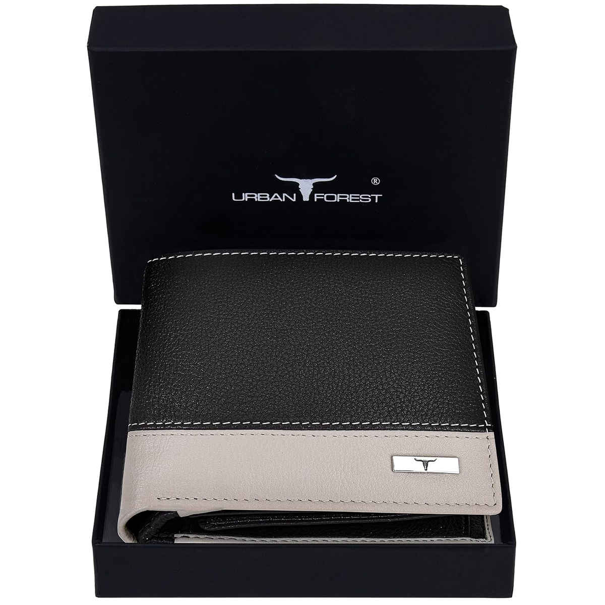 Urban Forest Men'S Seattle Leather Wallet | Brown & Sand (1pc) & Ocean Solo Shot Glass (60Ml, 6Pcs) (6pc) Combo