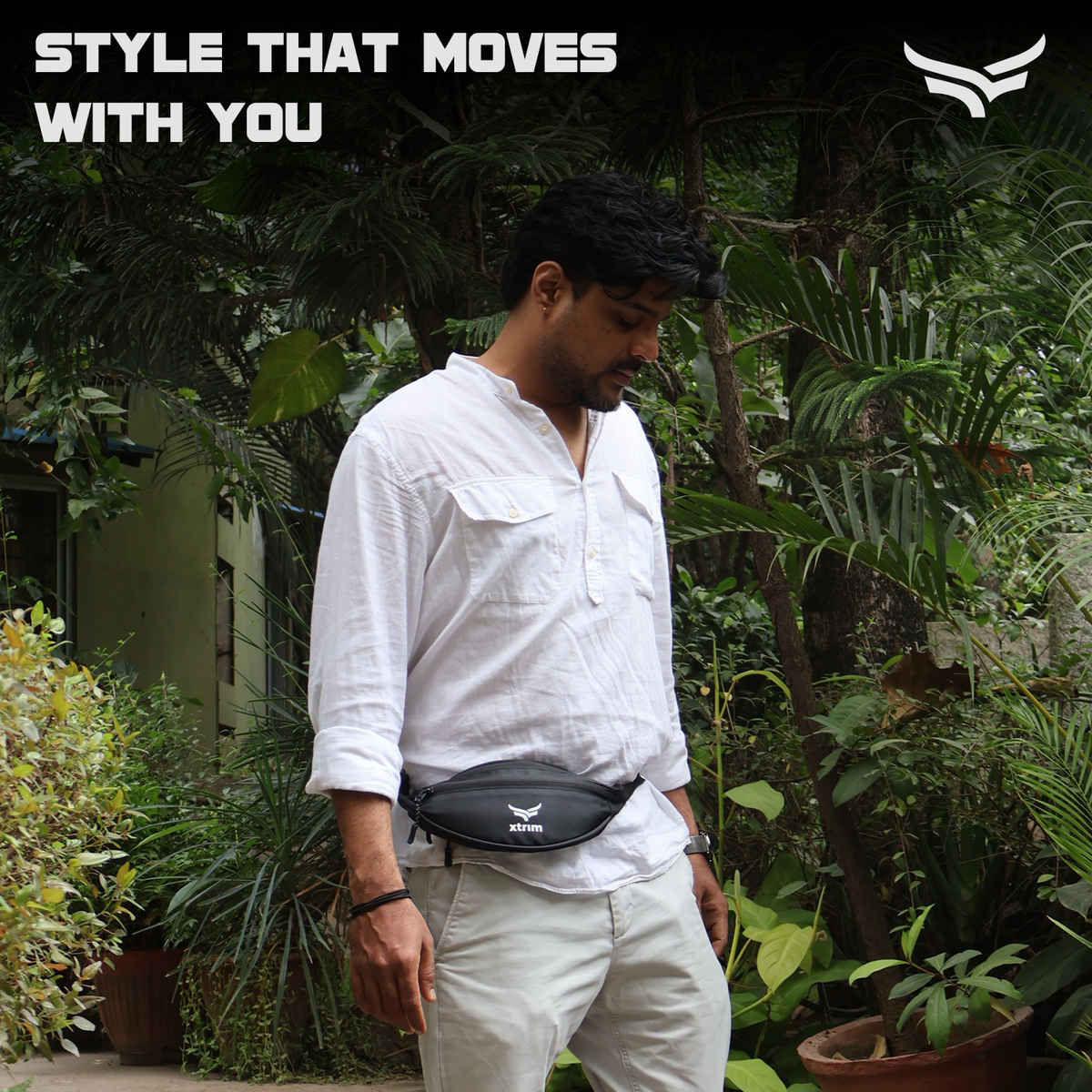 Unisex Waist Bag for Travelling, Gym and Outings with 3 Pockets