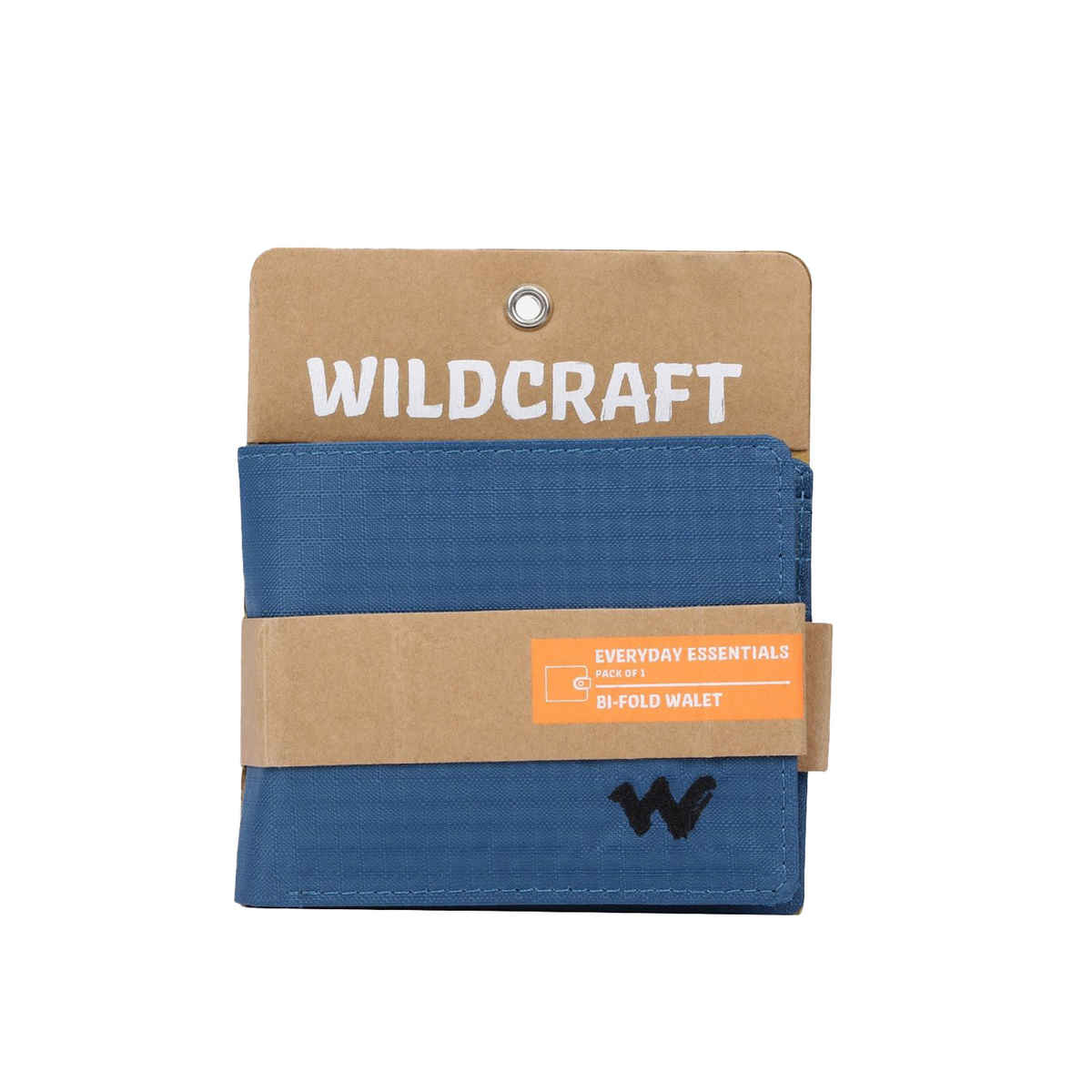 Wildcraft Unisex Textured Fabric Bi-Fold Wallet | Blue