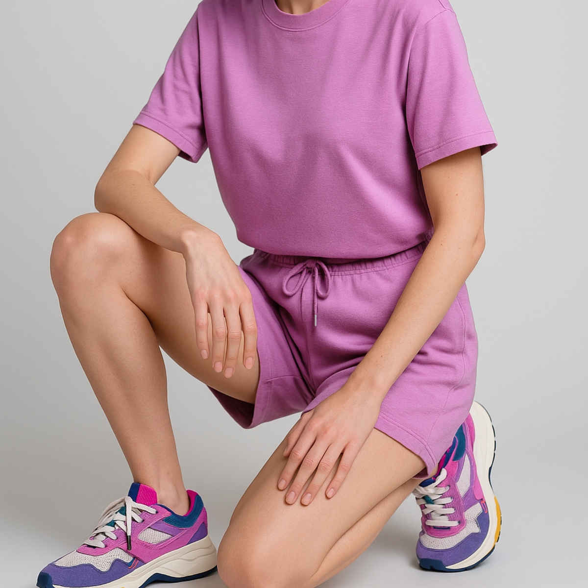 EQL Women's Pure Cotton Shorts | Lilac | XL