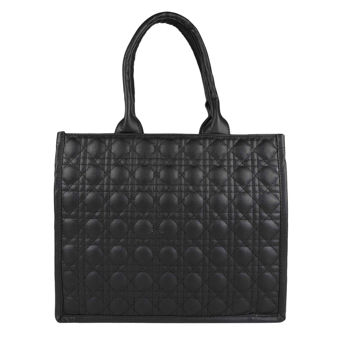 Mini Wesst Women's Quilted Faux Leather 1.5 L Sling Bag | Black - Regular