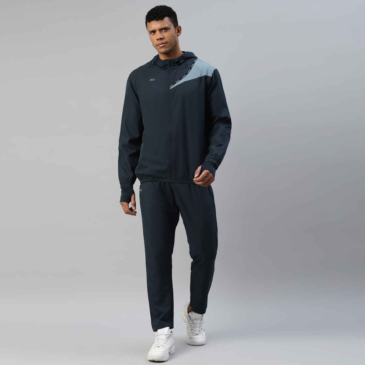 Dida Men's Sports Track Suit | Regular Comfortable Stretchable Dry-Fit | Navy - L