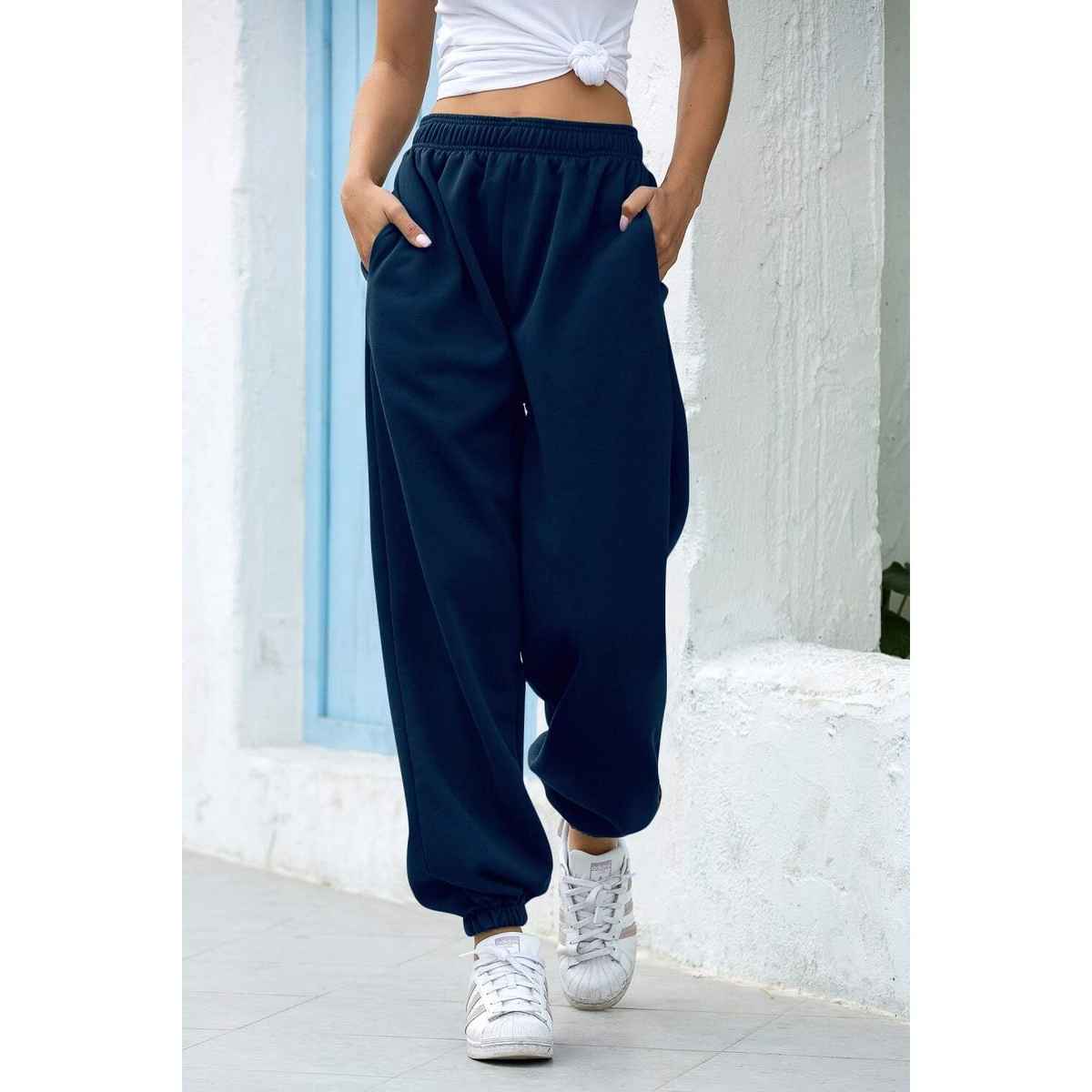 Q-rious Women's Cozyflex Joggers | Plaz-CARGO-2c | Navy & Olive - 34