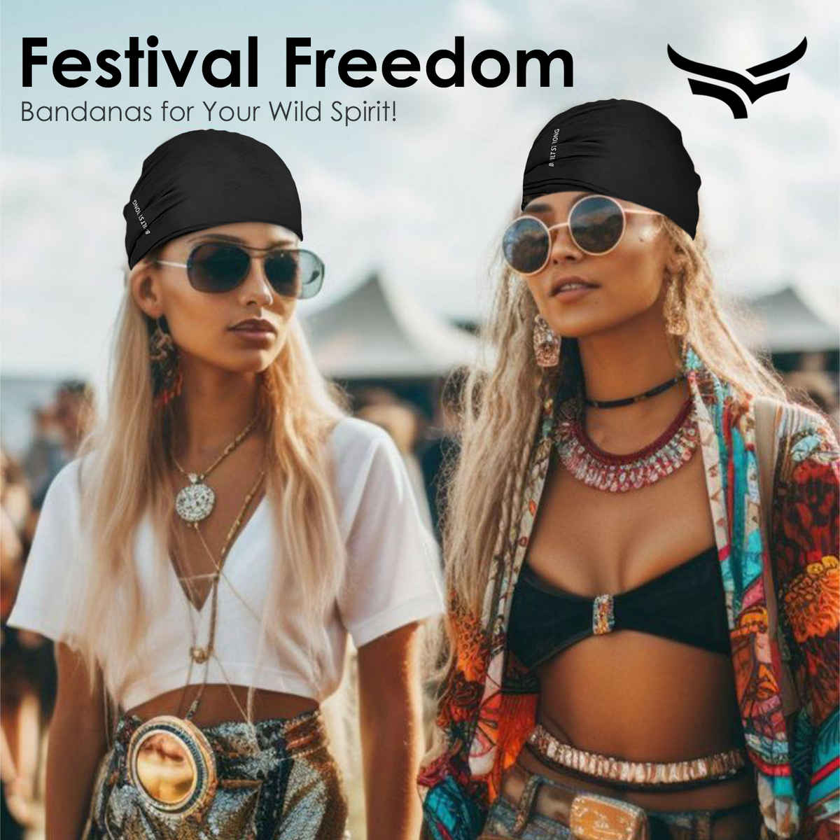 Xtrim Bamboo Bandana Face Mask for Dust & UV Protection, Comfort Fit, Breathable, Odour-Free | Black