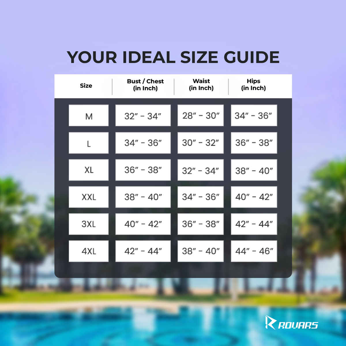 ROVARS Women's Swimming Costume with Pads | Green - L