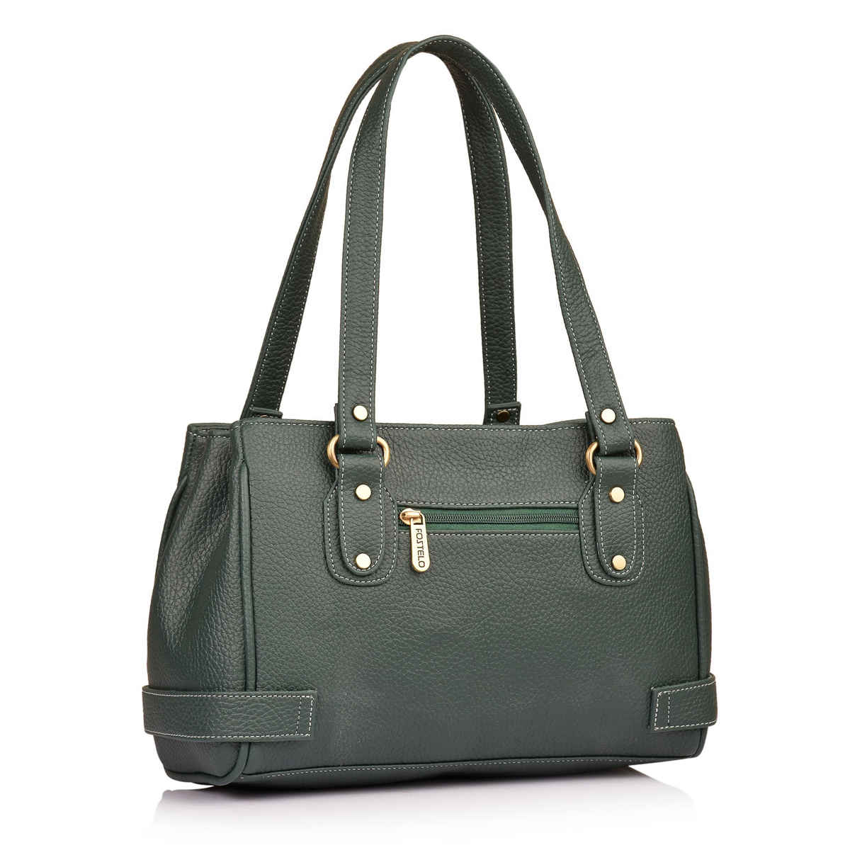 Fostelo Women's Vegan Leather Nightingale Handbags Shoulder Hobo Bag Ladies Purse | Green | Large