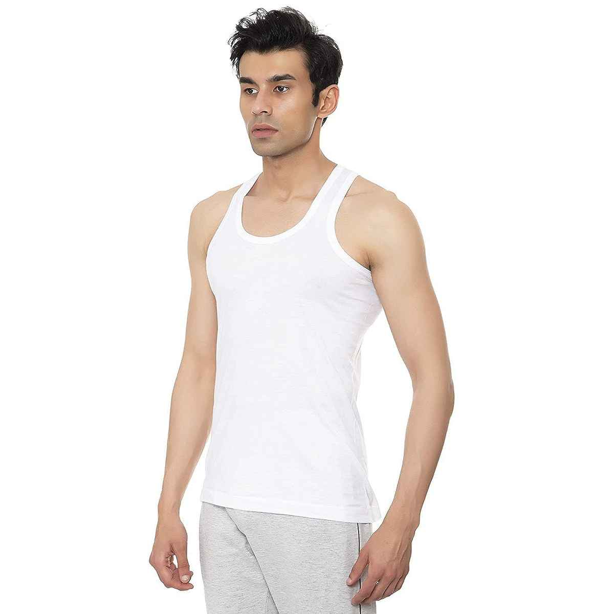 Amul Comfy Men's Vest | White - 100