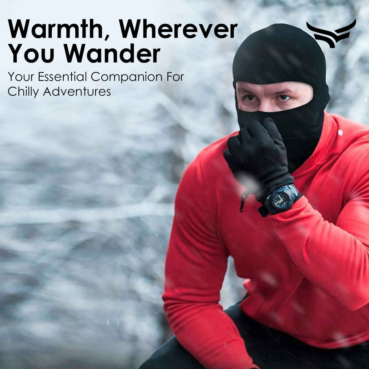 UV Protected full face cover Balaclava- Black