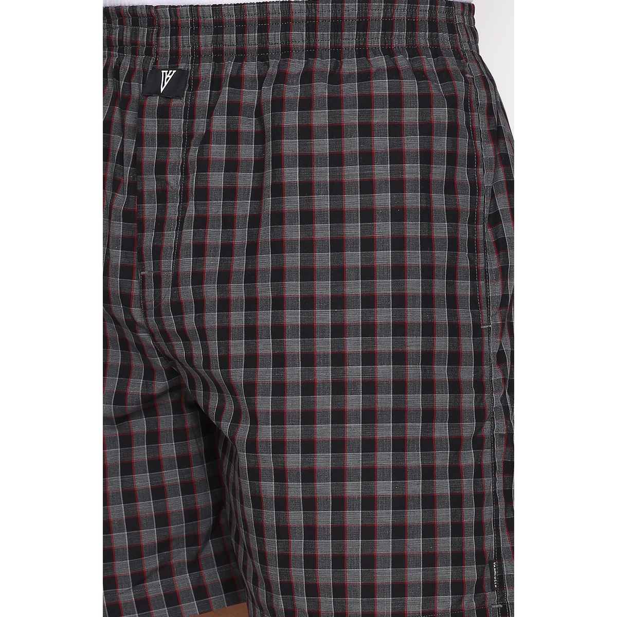 Van Heusen Apparel Men Combed Cotton Assorted Checkered Boxer Shorts | XL | Pack Of 2