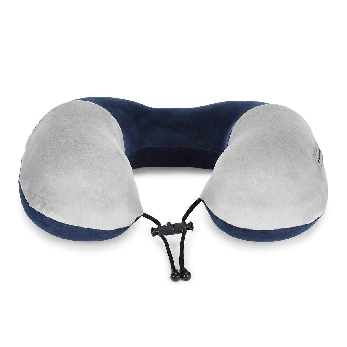 Nasher Miles 100% Pure Memory Foam Travel Neck Pillow- Stable Neck Support- Teal And Grey