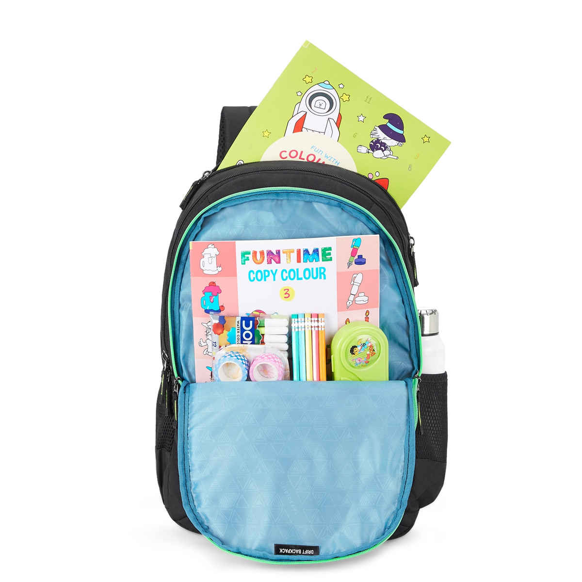 Aristocrat Unisex Logo Nylon 30 L Padded Grab Handle Backpack | Black