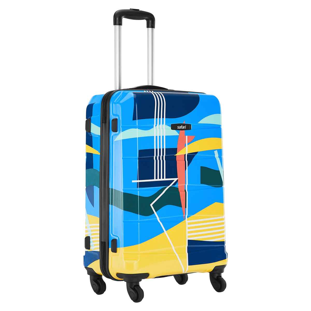 Safari Unisex Polycarbonate 38 L Trolley Bag | Multicolour - S