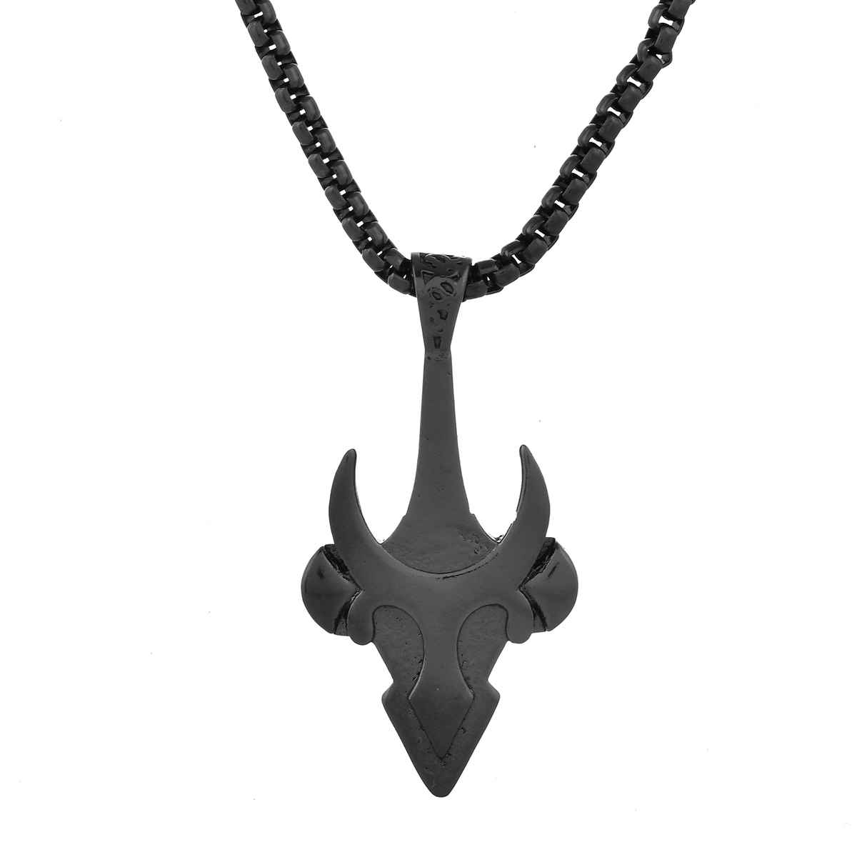 Voylla Eclipse Tribal-Inspired Edgy Black Men s Pendant