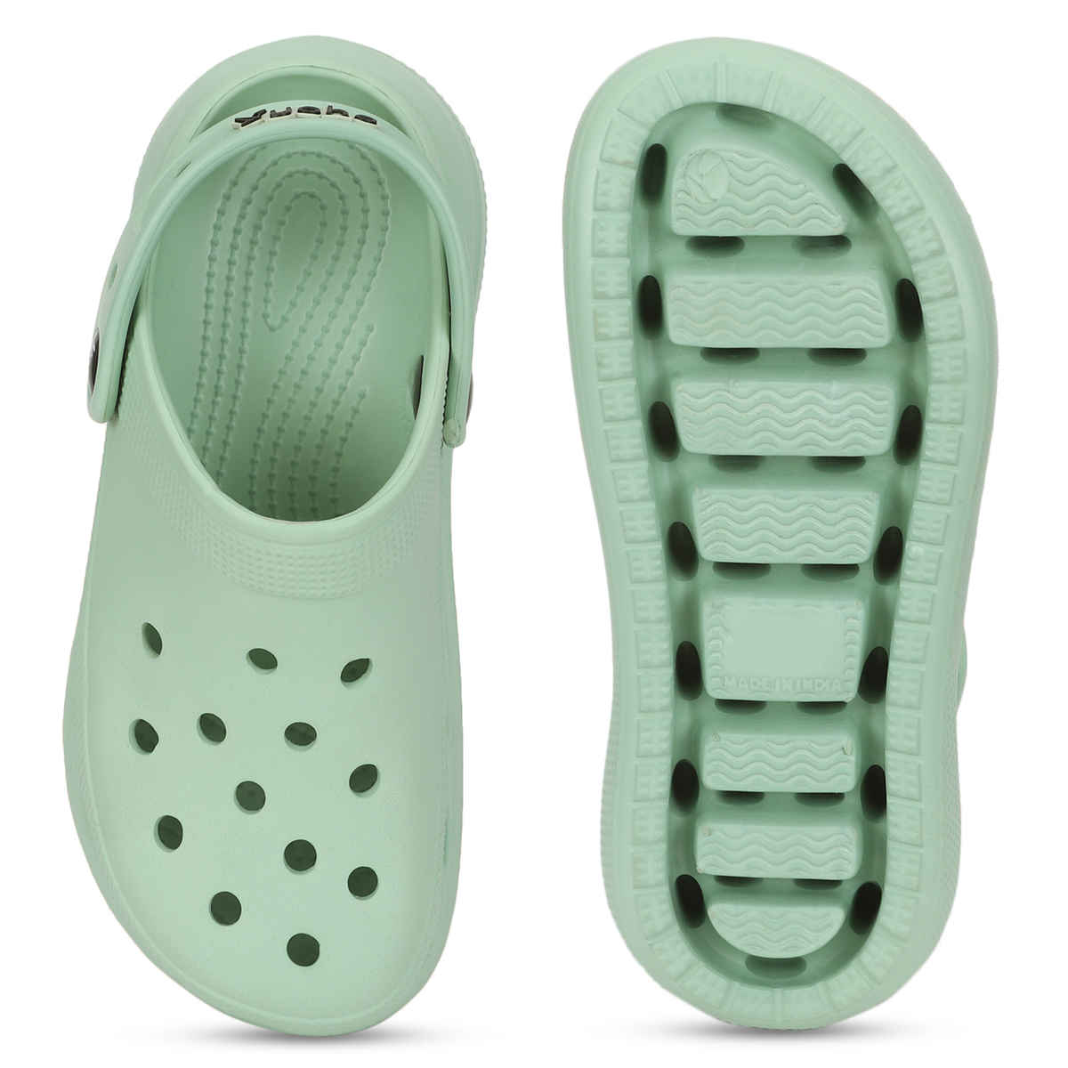 Yoho Women High Heel Clogs Pastel Green - UK6