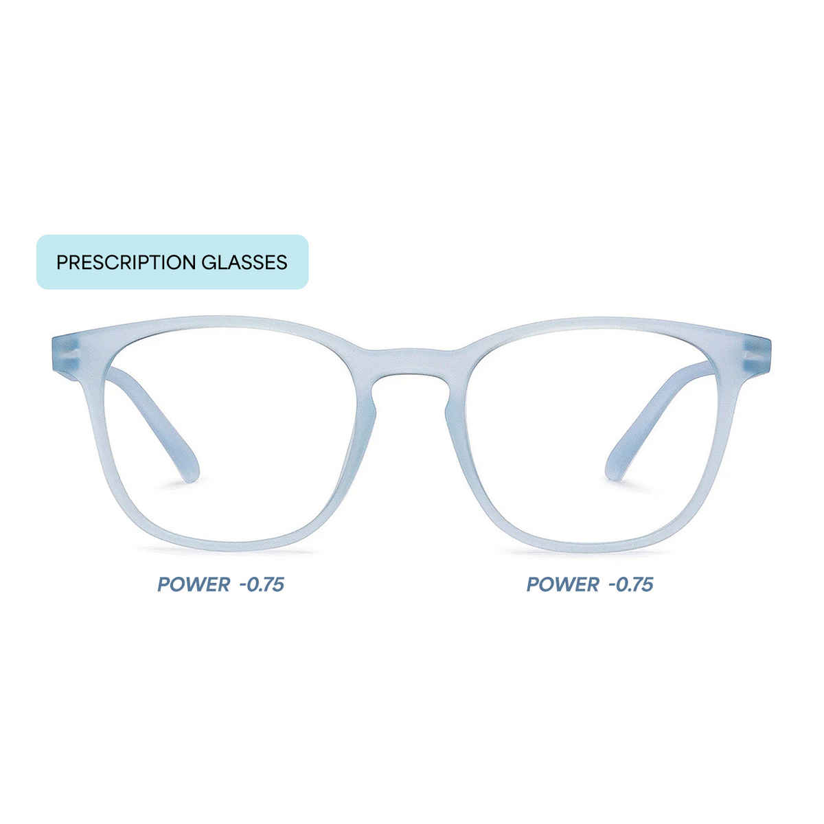 Hustlr Power by Lenskart Unisex TR90 Computer Glasses | Blue Sky - M