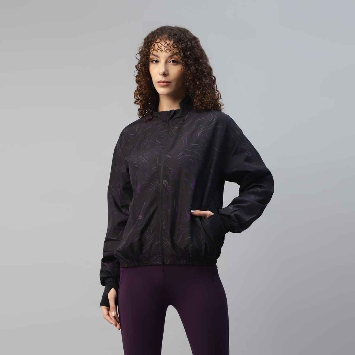 Dida Women's Sports Jacket | Regular Comfortable Stretchable Dry-Fit | Black - XL