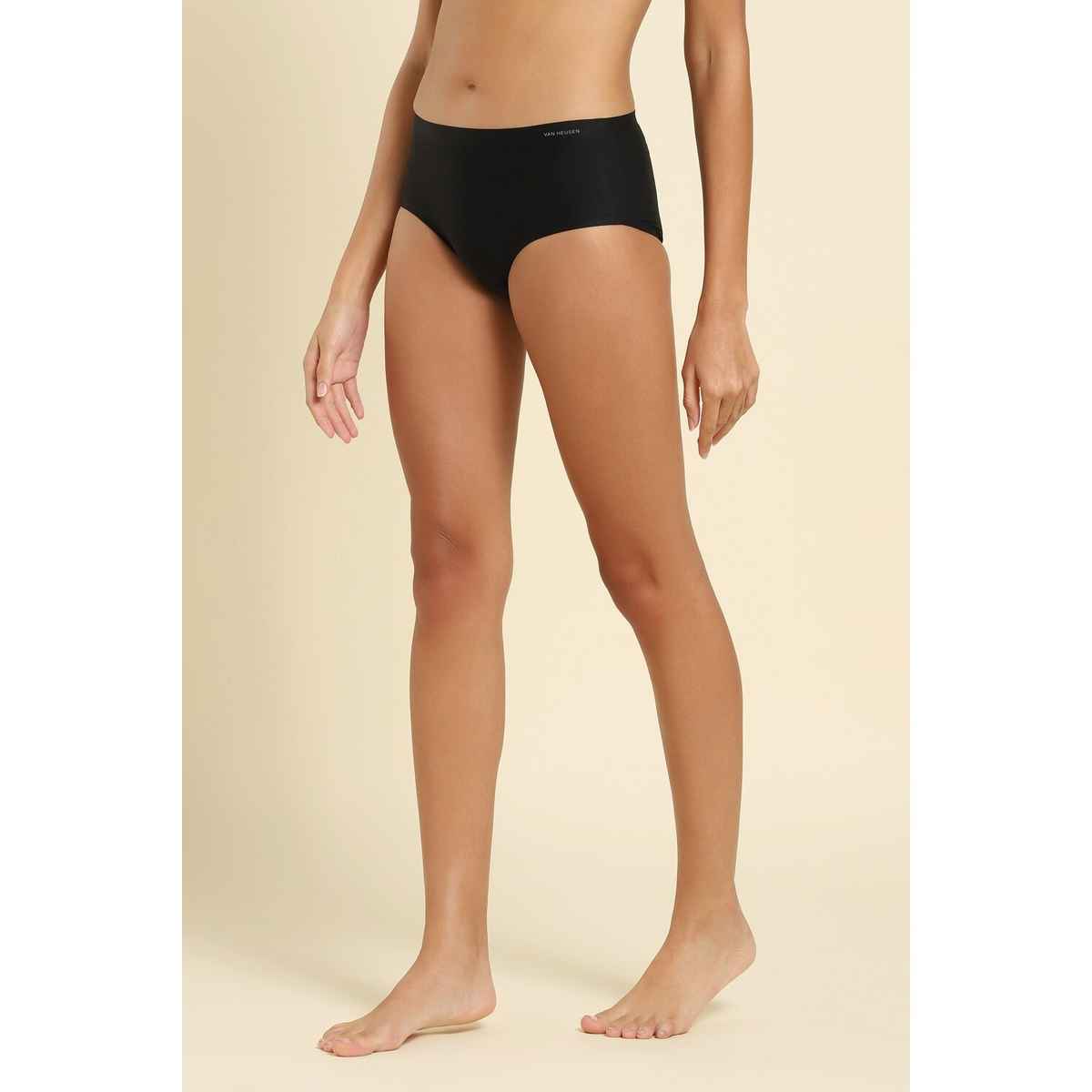Van Heusen Women Black No Visible Panty Line Easy Stain Release Gusset Hipster Panty - L/XL