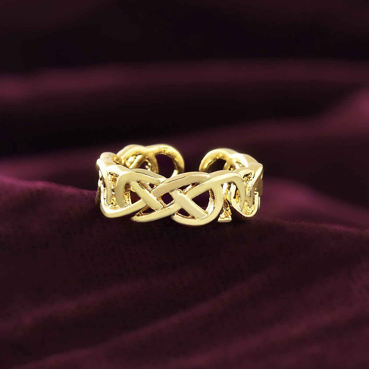 Voylla Valentine's Day Infinity Knot Of Love Ring