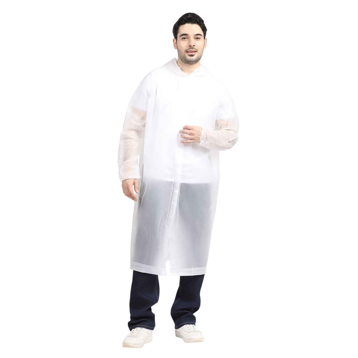 Citizen EVA Raincoat Poncho - White-CP04