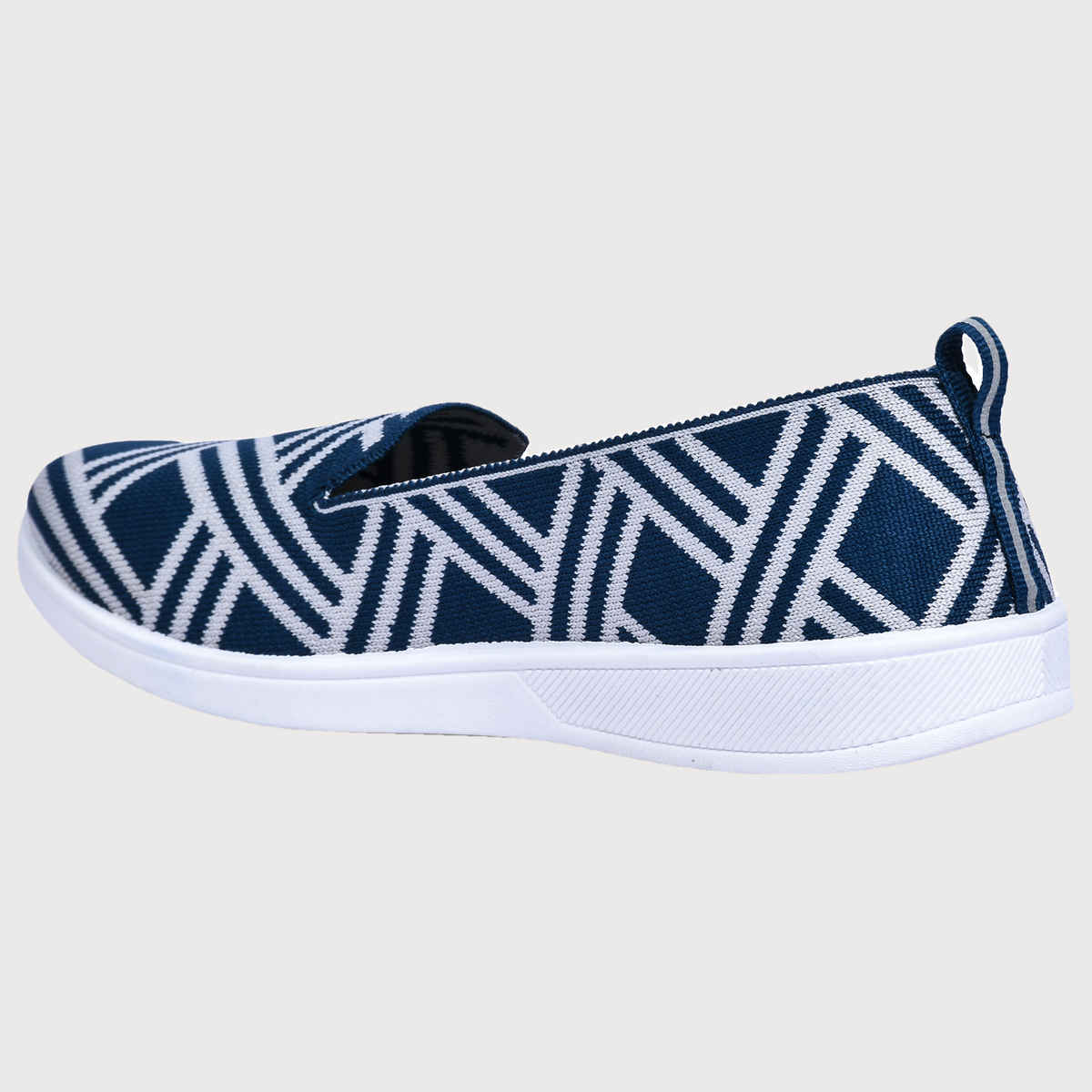 Paragon Comfy Zigzag Ballet Flats For Women Bolt Blue And White - 6
