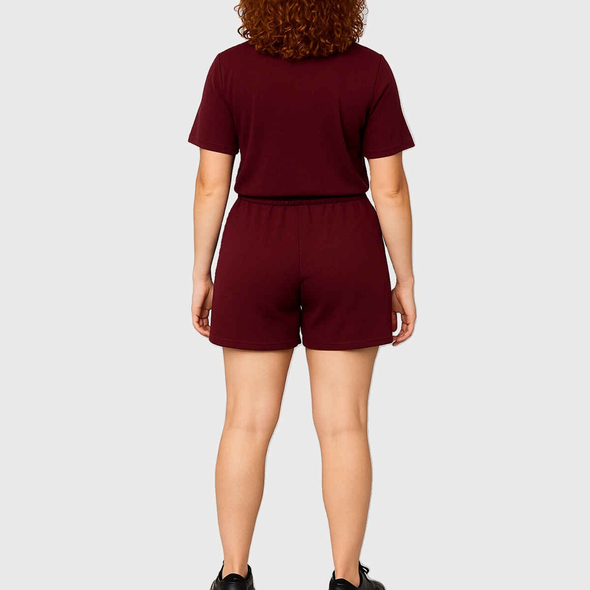 EQL Women's Pure Cotton Shorts | Maroon - XL
