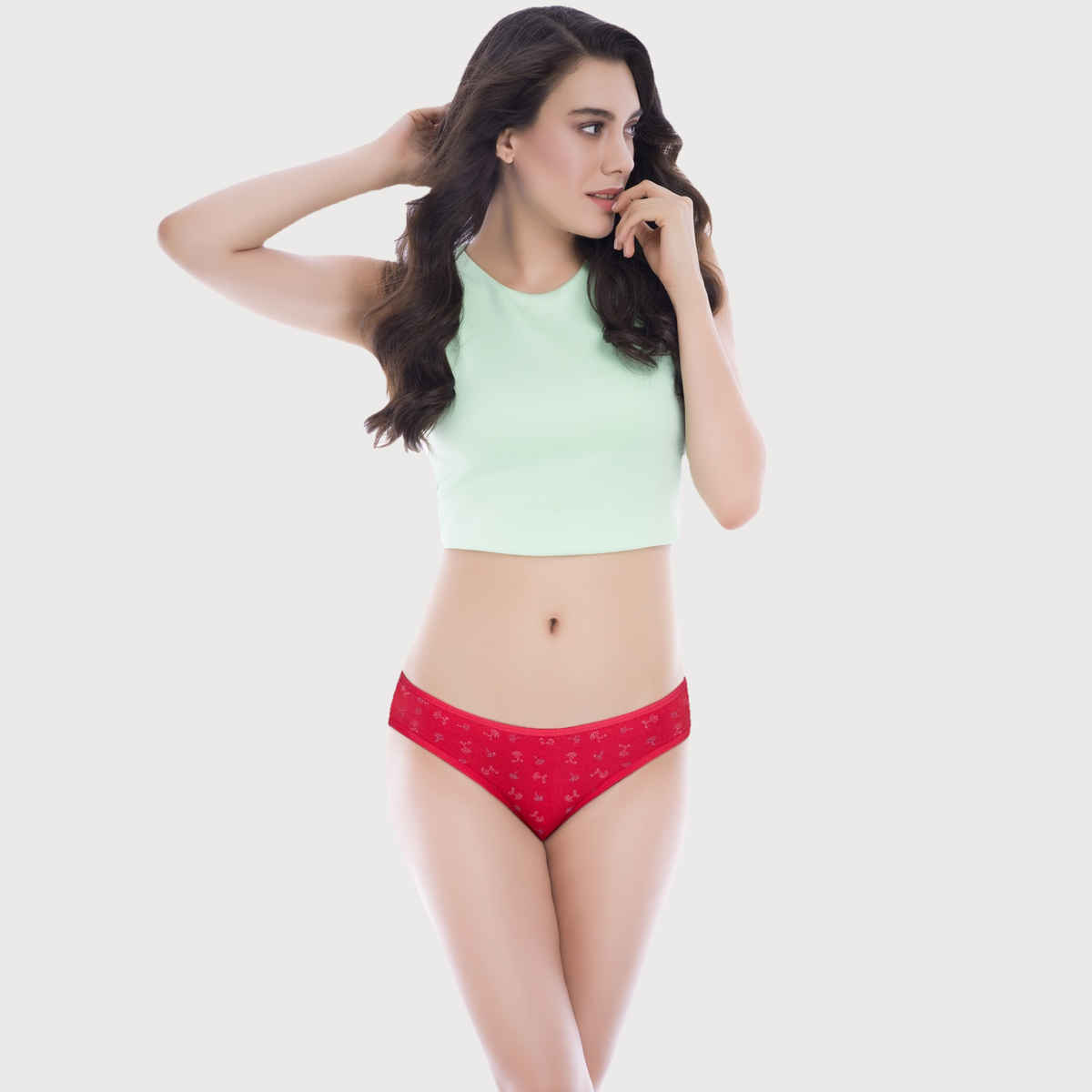 Bodycare Cotton Floral Bikini - Pack of 3 I Assorted-95