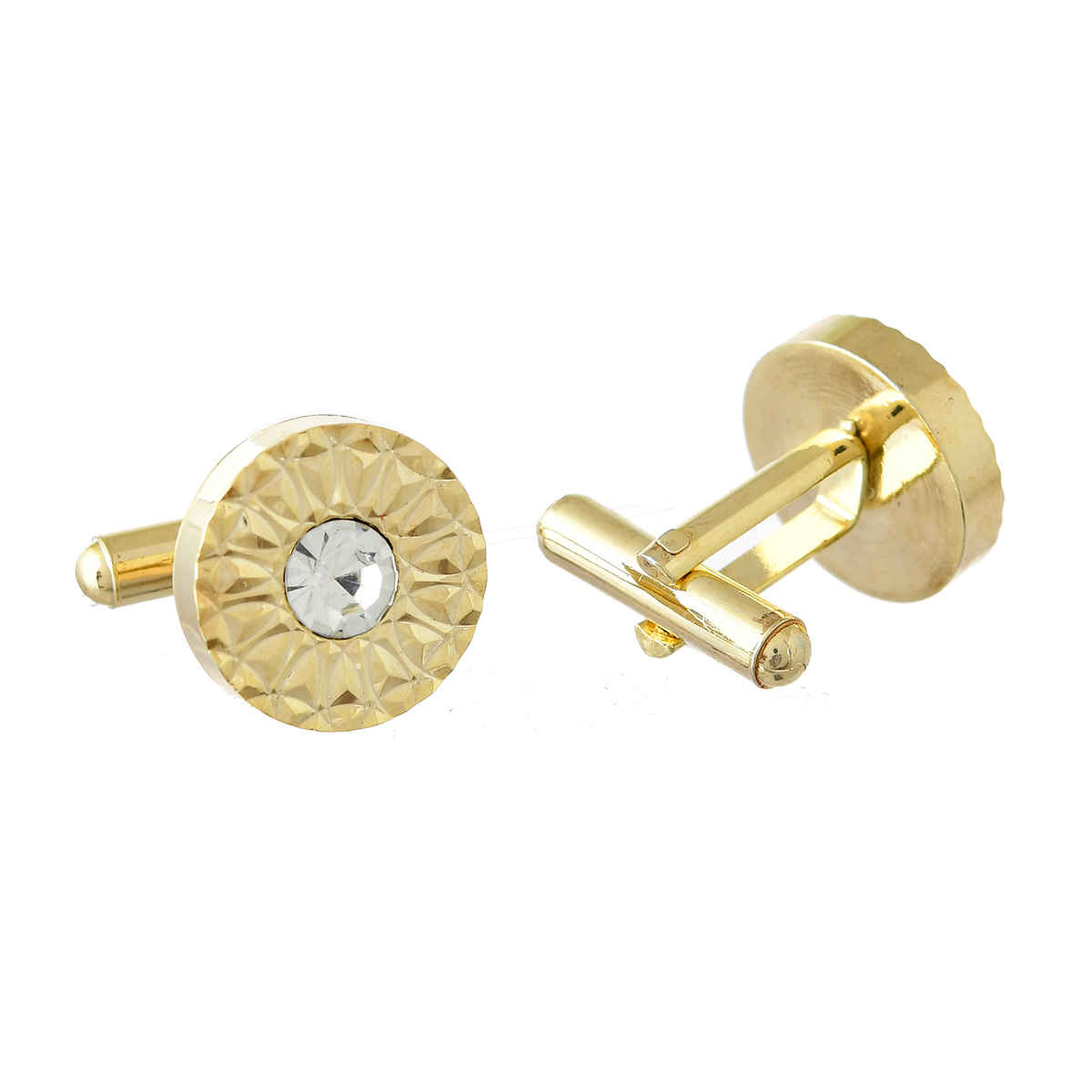 Voylla Royal Gleam Gold Men's Cufflinks