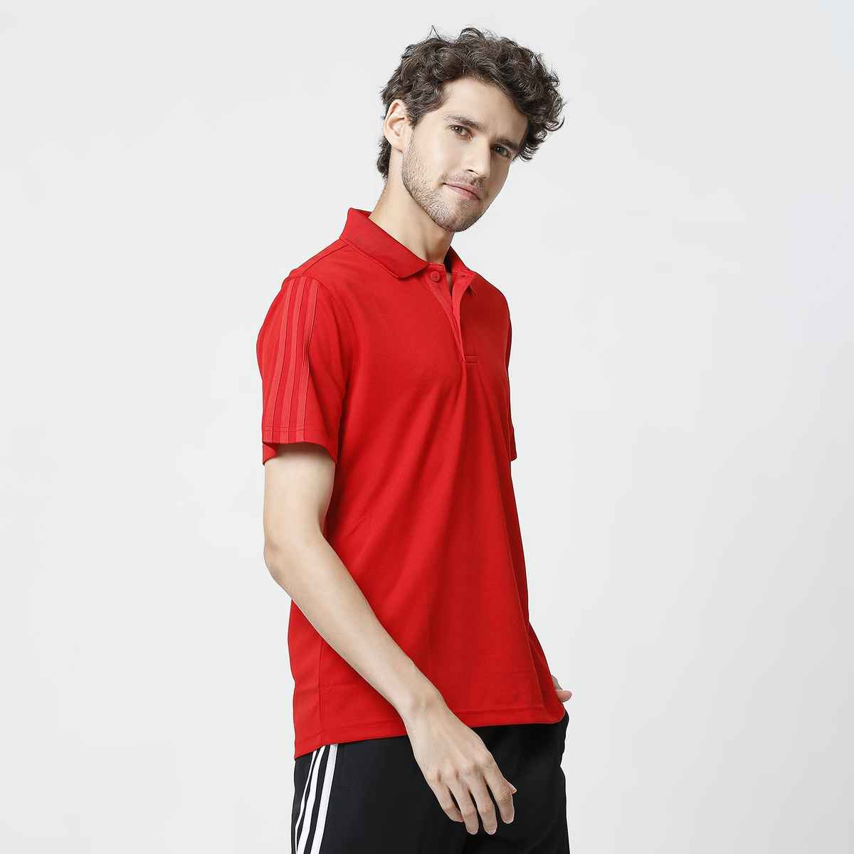 Adidas Men's Solid Red Polo T-Shirt | L | S89139