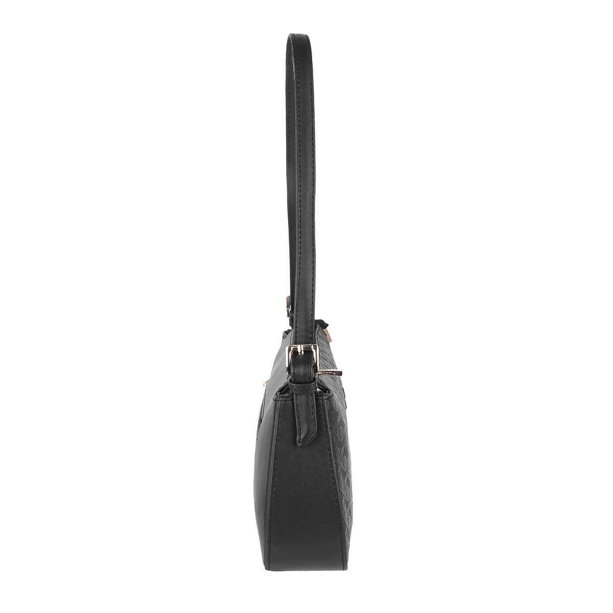Metro Women's Textured PU Shoulder Bag | Black