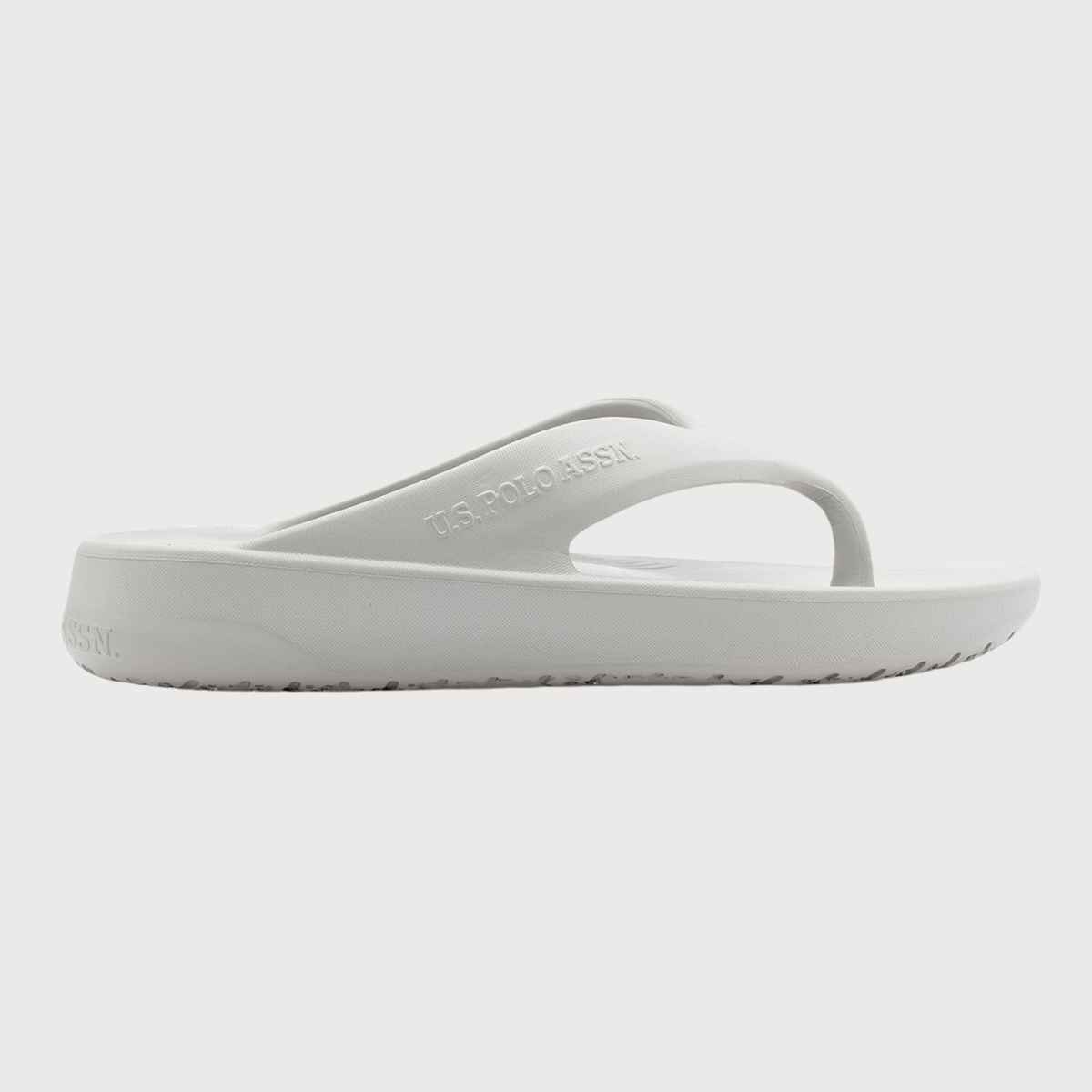 U.S. Polo Assn. Men's | Men Axel 2.0 Solid Flip Flop | Grey | UK 8