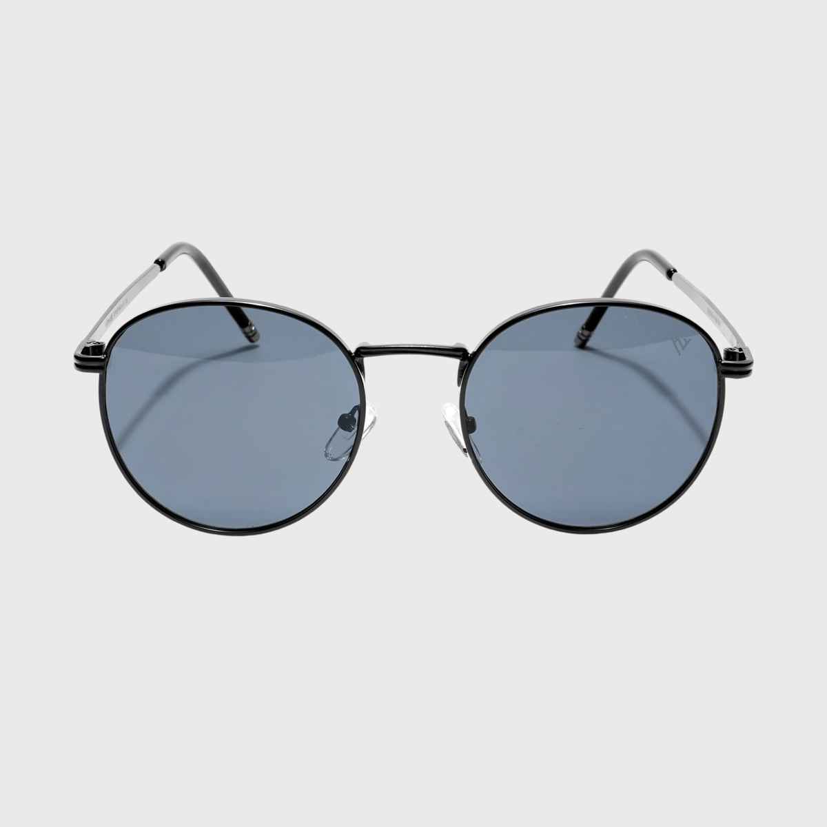 Voyage Unisex Round Sunglasses | Black - Free Size