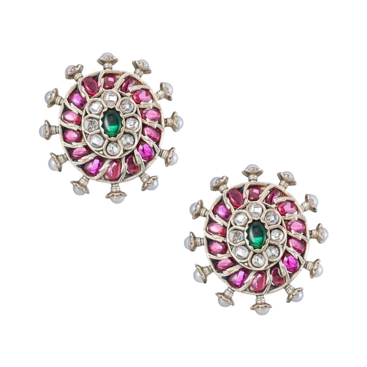 Fabindia Temple Design Inspired Metal Studs