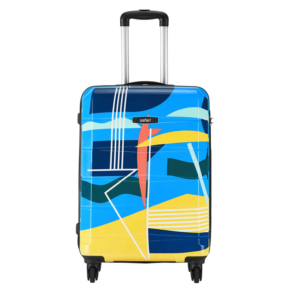 Safari Unisex Polycarbonate 38 L Trolley Bag | Multicolour - S