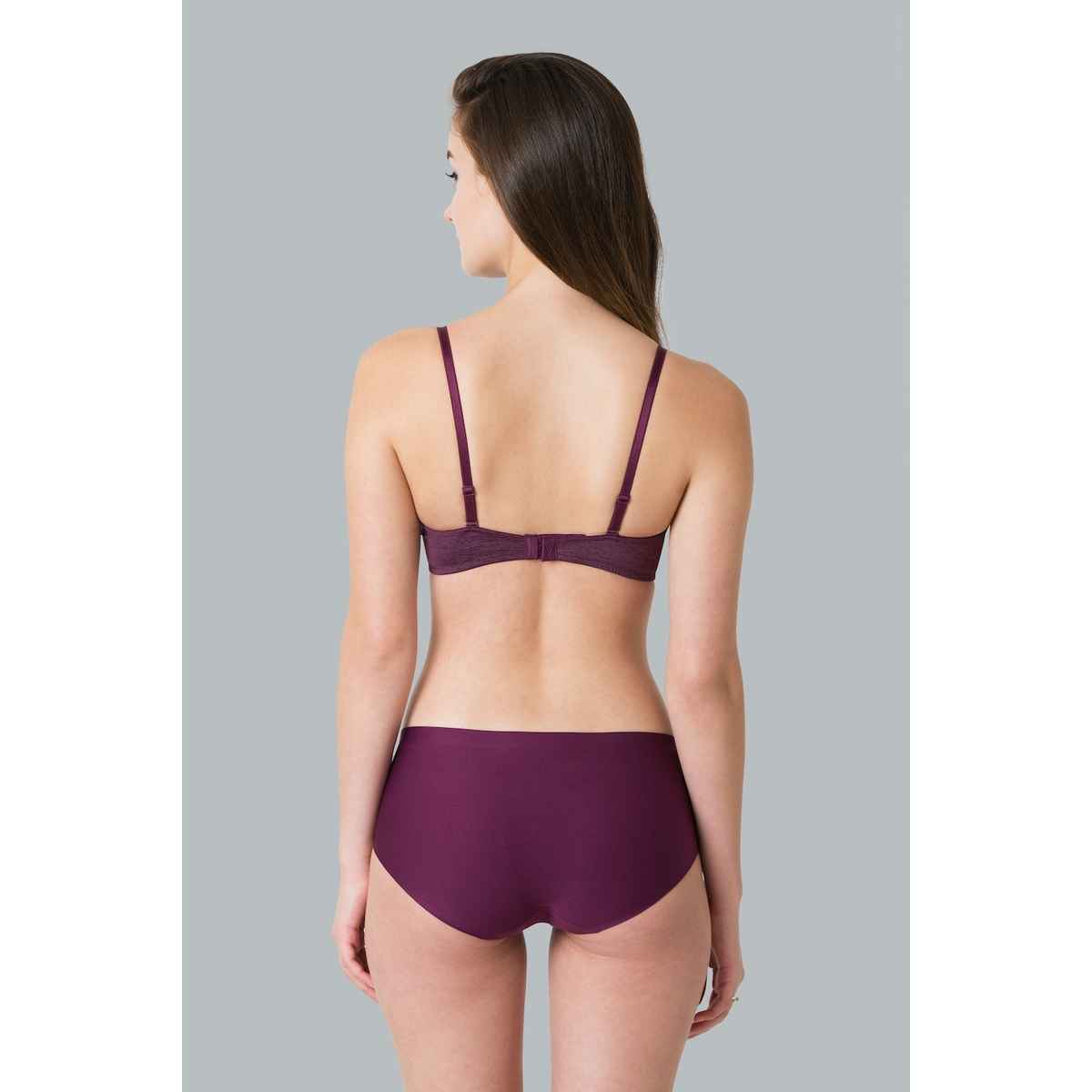 Van Heusen Women Wine No Visible Panty Line Easy Stain Release Gusset Hipster Panty - S/M