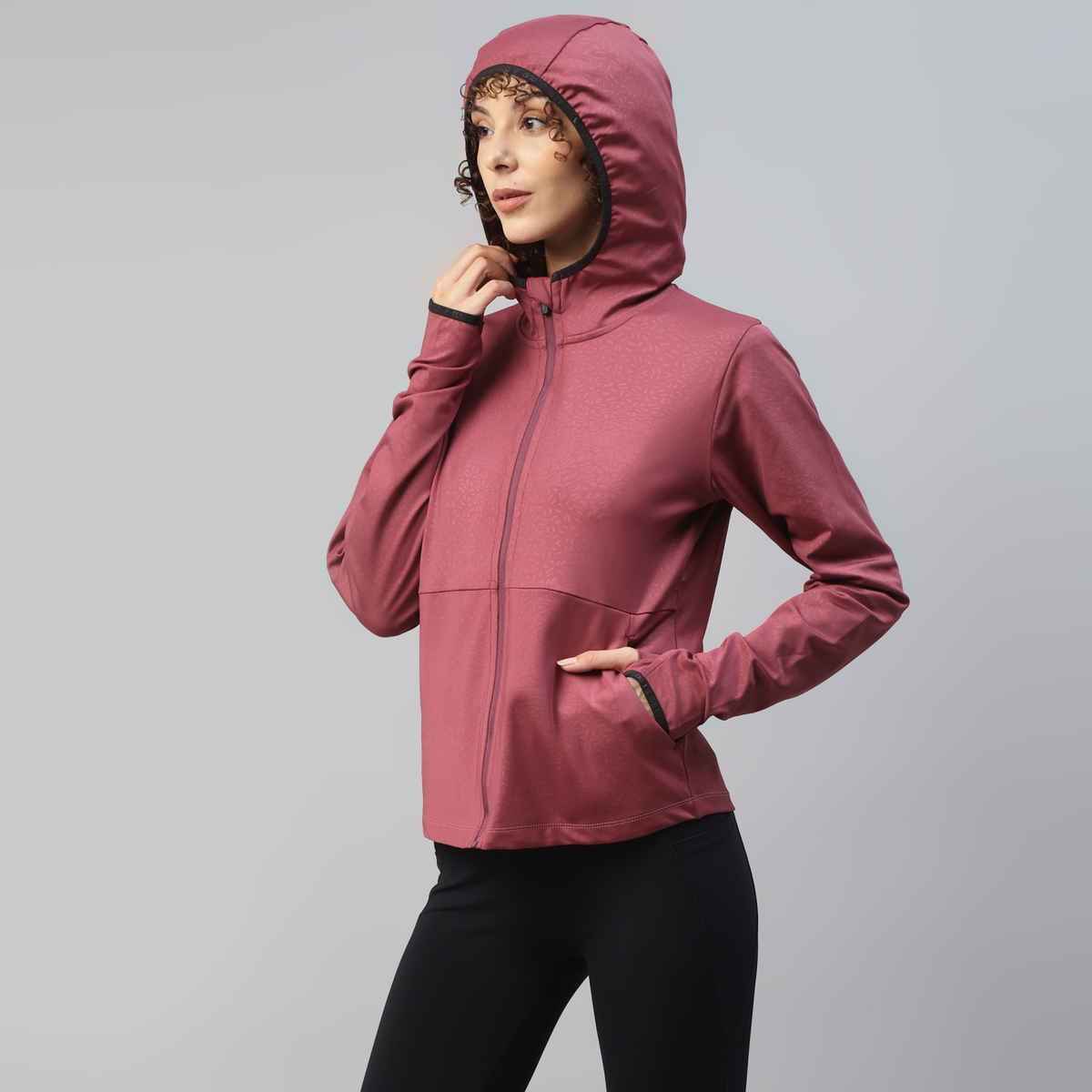 Dida Women's Sports Jacket | Regular Comfortable Stretchable Dry-Fit | D.Rose - L